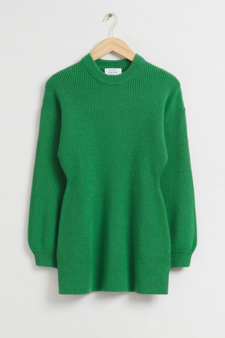 Gerippter Pullover in Hour-Glass-Silhouette | H&M (DE, AT, CH, DK, NL, NO, FI)