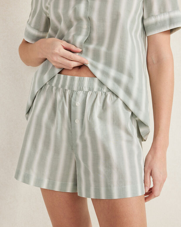 Organic Cotton Poplin Stripe Pajama Set | Haven Well Within