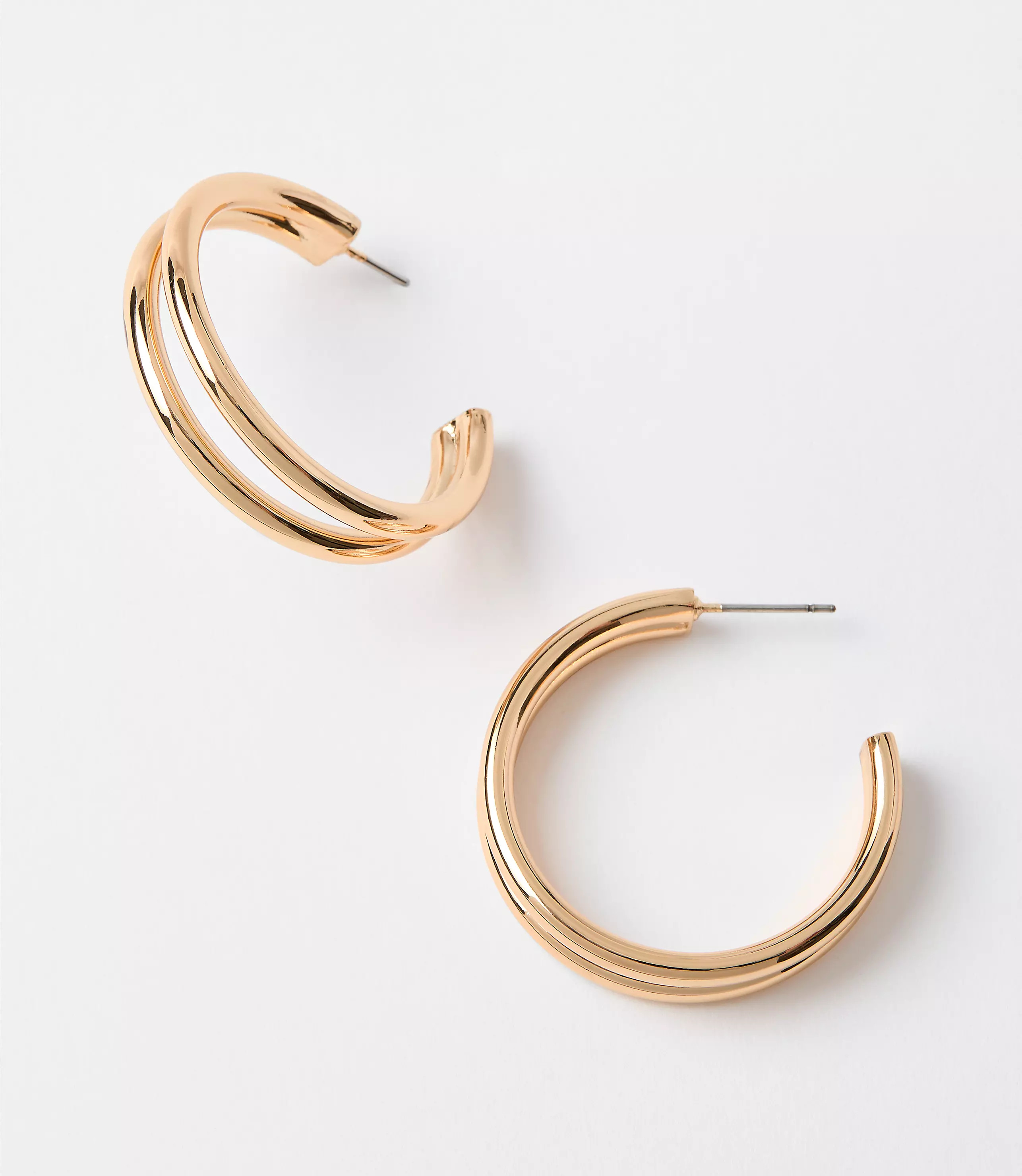 Sculpted Hoop Earrings | LOFT