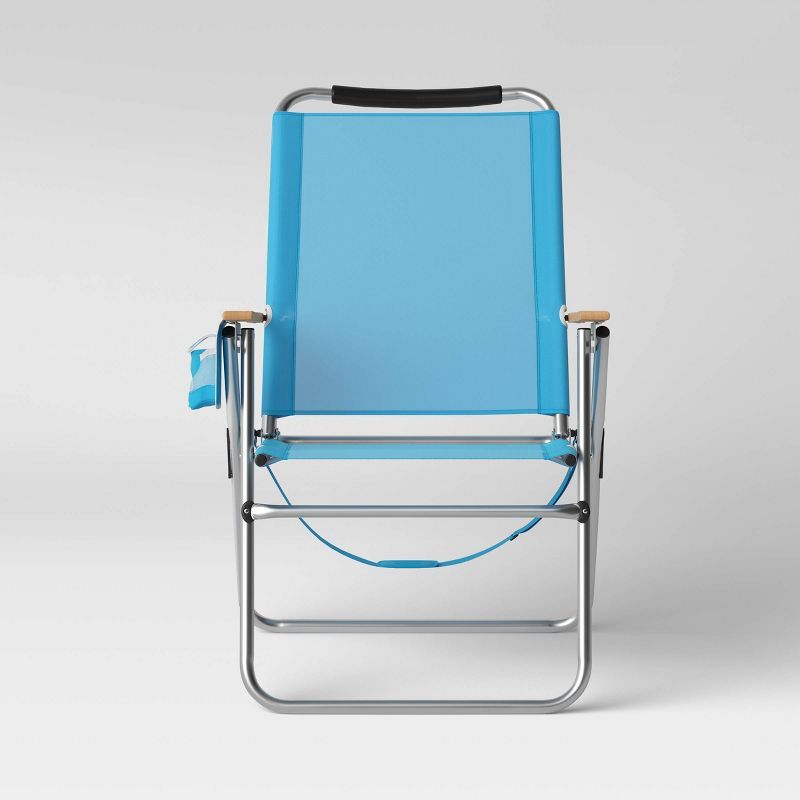 High & Wide Beach Chair - Blue - Sun Squad™ | Target