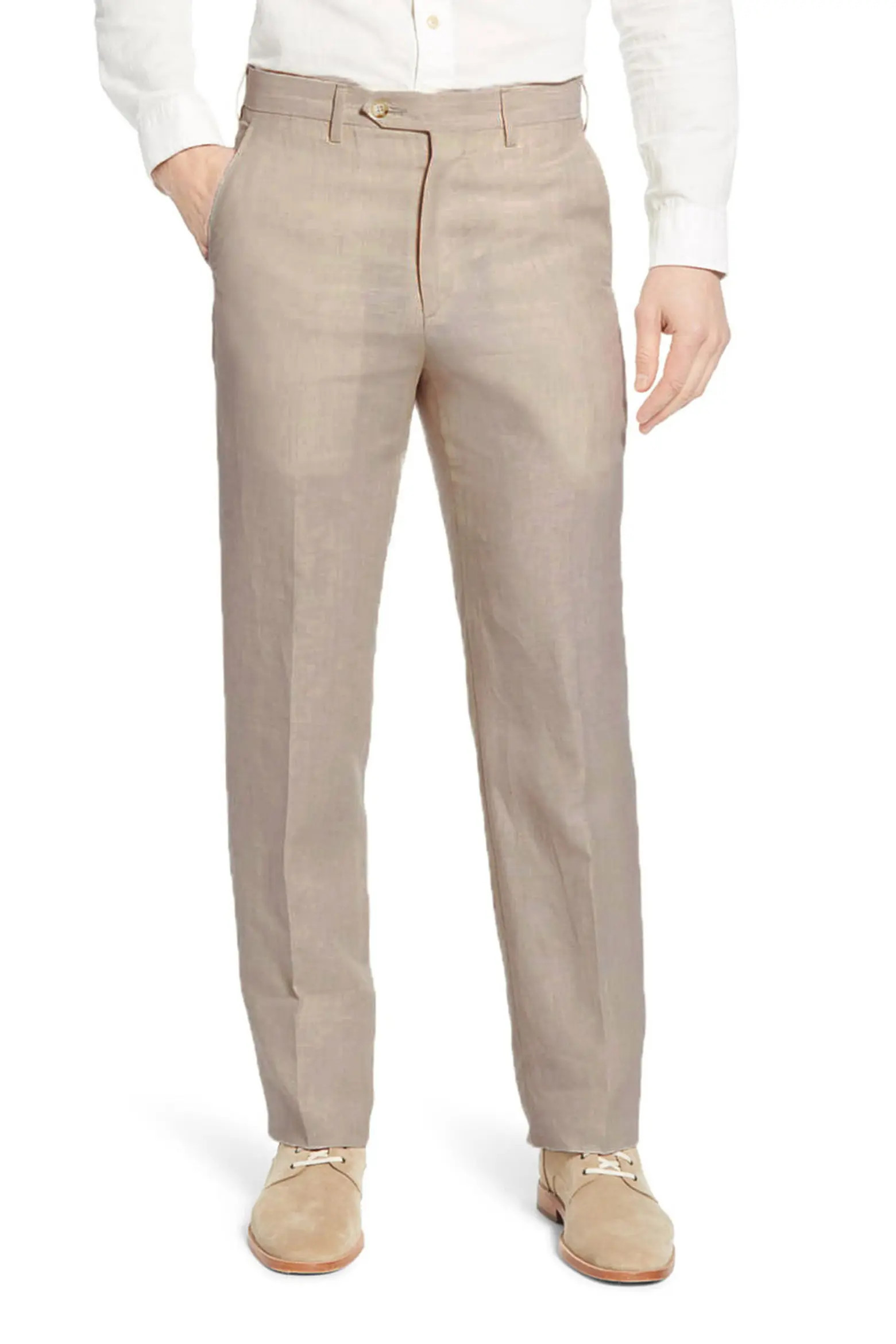 Men's Flat Front Linen Dress Pants (Men) | Nordstrom | Nordstrom