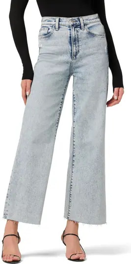 The Mia Acid Wash Cut Hem High Waist Ankle Wide Leg JeansJOE'S | Nordstrom