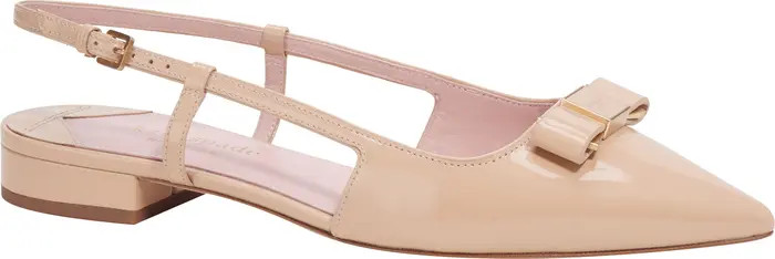 bowdie pointed toe slingback flat (Women) | Nordstrom