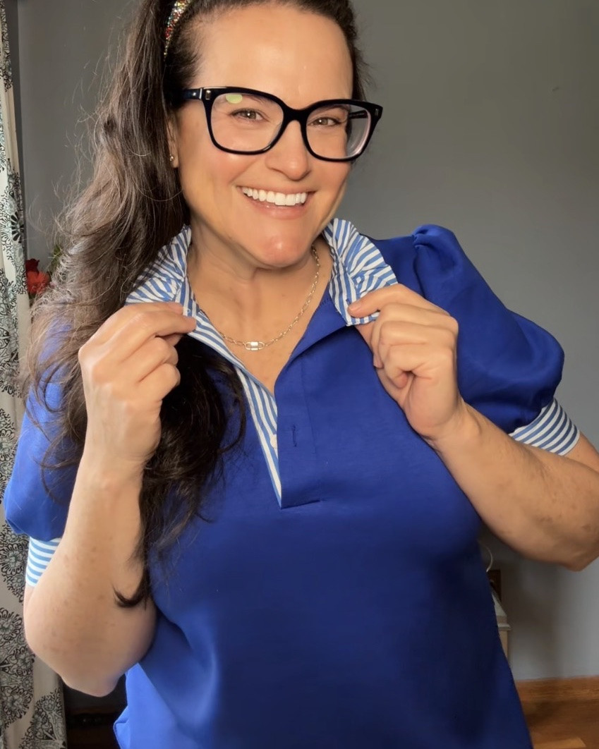 My favorite top 
Casual office outfits, office attire, classroom outfit, cute top, stripes, ruffle, puff sleeve

#LTKSaleAlert