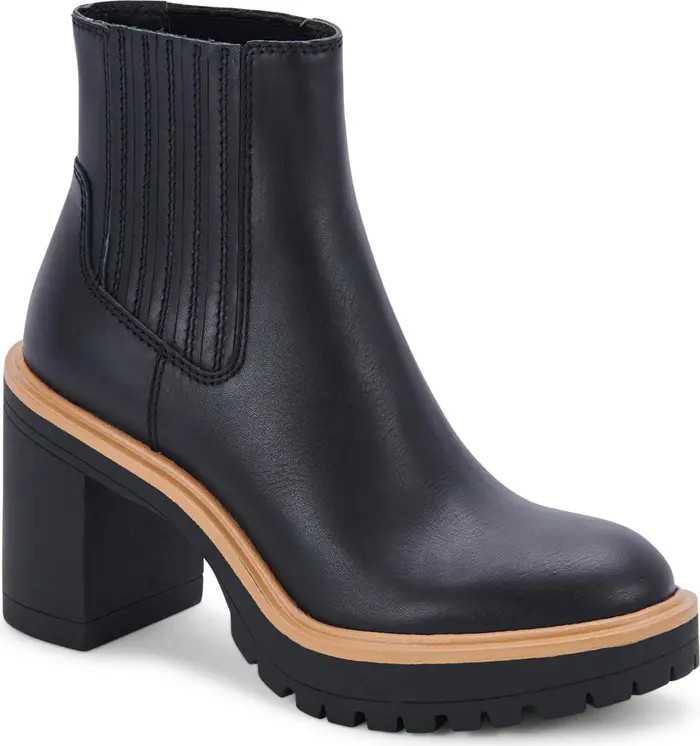 Caster H2O Waterproof Block Heel Bootie | Nordstrom