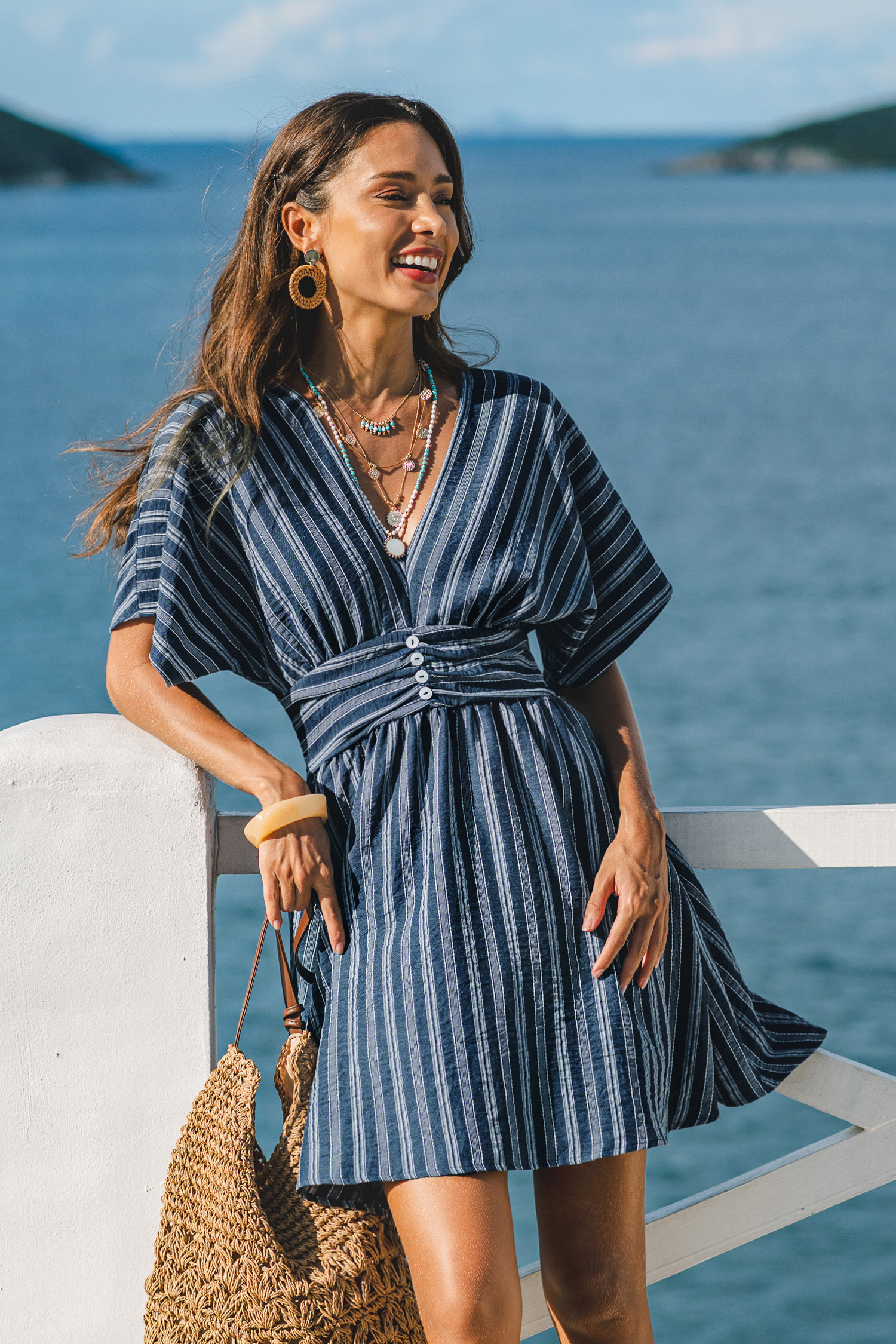 Here for It Striped Mini Dress | Cupshe US