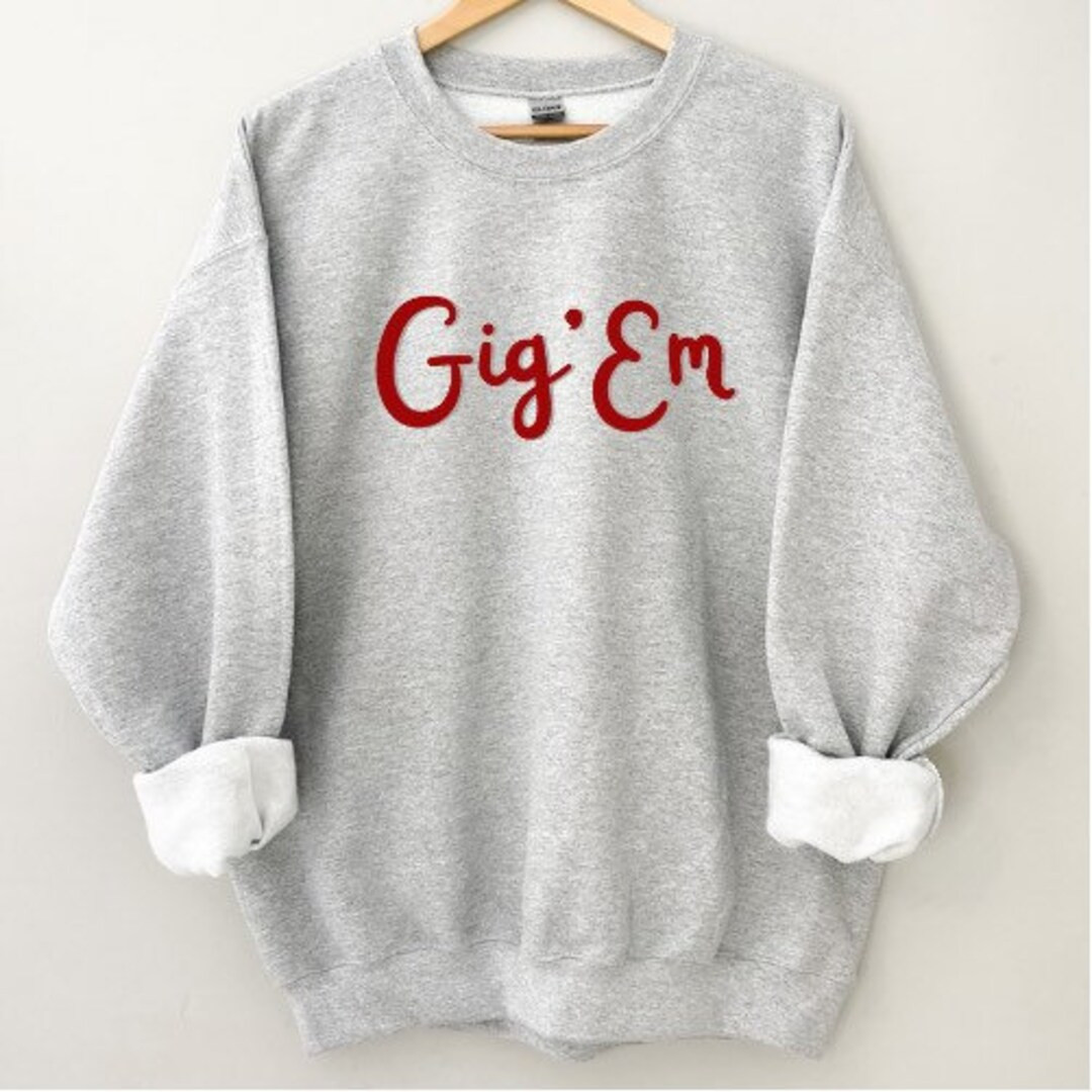 Gig em Sweatshirt  Aggies Sweatshirt  Texas A&M Sweatshirt - Etsy | Etsy (US)