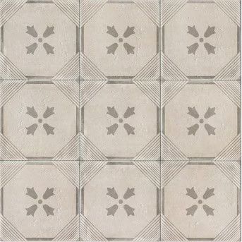 Bedrosians Palazzo Vintage Grey 12-in x 12-in Honed Porcelain Encaustic Floor and Wall Tile (9.79... | Lowe's