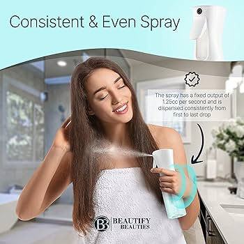 BeautifyBeauties Spray Bottle For Hair – Continuous Mister Spray Bottle for Hairstyling, Cleani... | Amazon (US)
