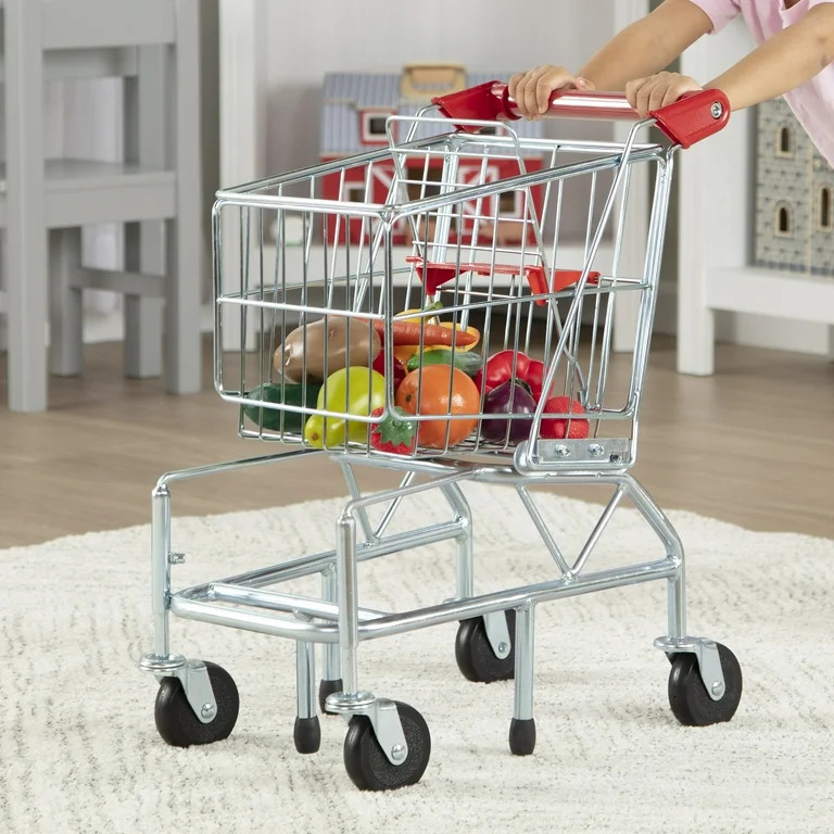 Melissa & Doug Toy Shopping Cart with Sturdy Metal Frame | Walmart (US)