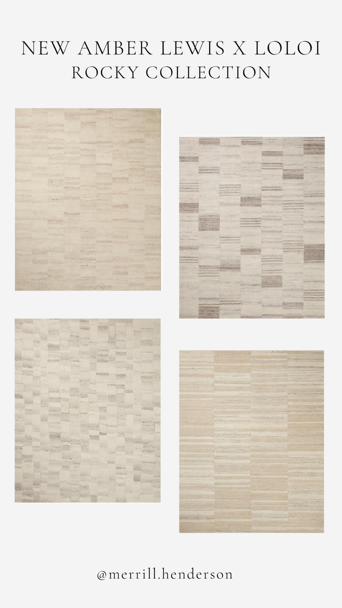 New Amber Lewis x Loloi rugs. Amber interiors. Loloi rugs. Neutral rugs. 

#LTKhome