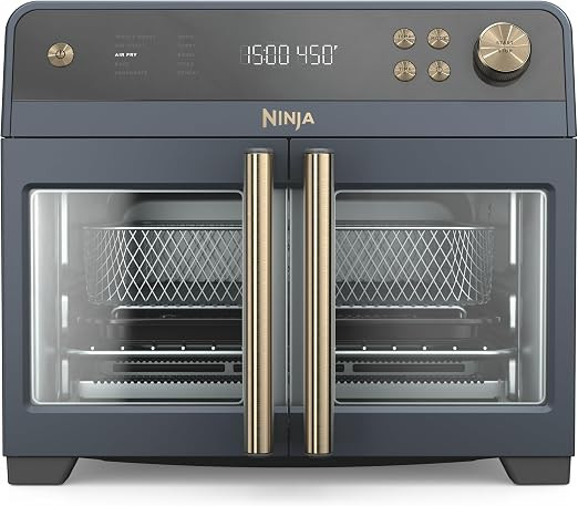 Ninja French Door Premier Air Fry Oven, 10-in-1, Cyberspace, FO101BL | 450F cyclonic air, PFAS-fr... | Amazon (US)