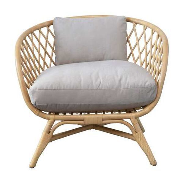 Multicolor Hand Woven Rattan Chair with Cushion | Bellacor