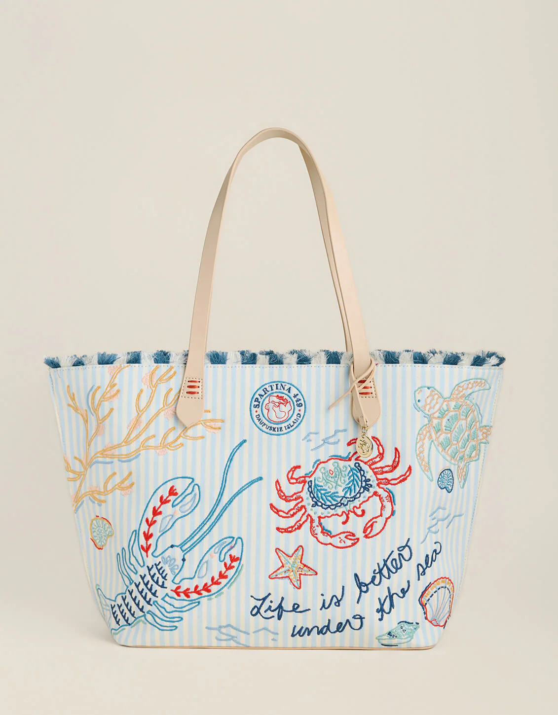 Fiesta Tote Flagler Resort Sea Life | Spartina 449