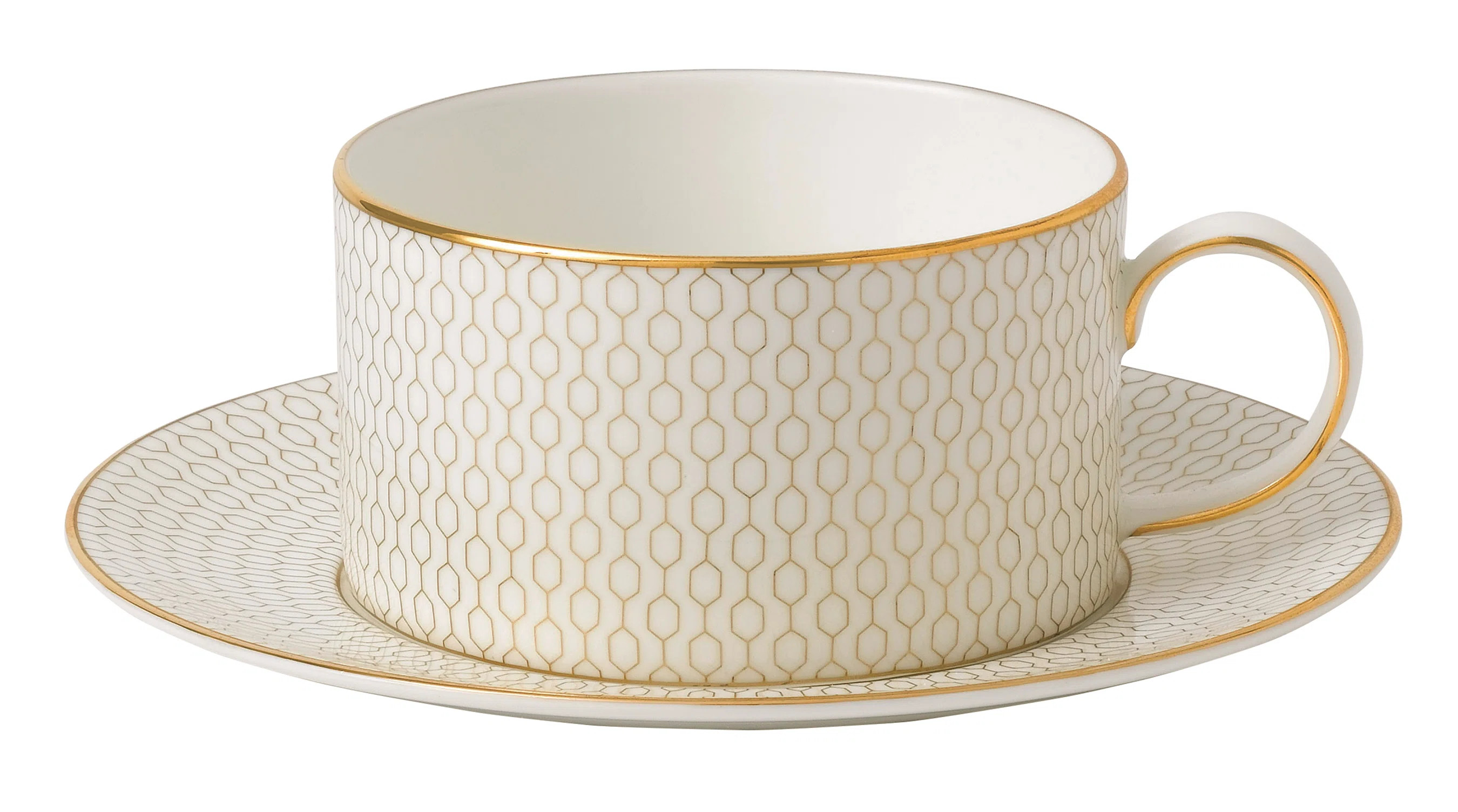 Wedgwood Gio Gold Teacup & Saucer | Perigold | Perigold
