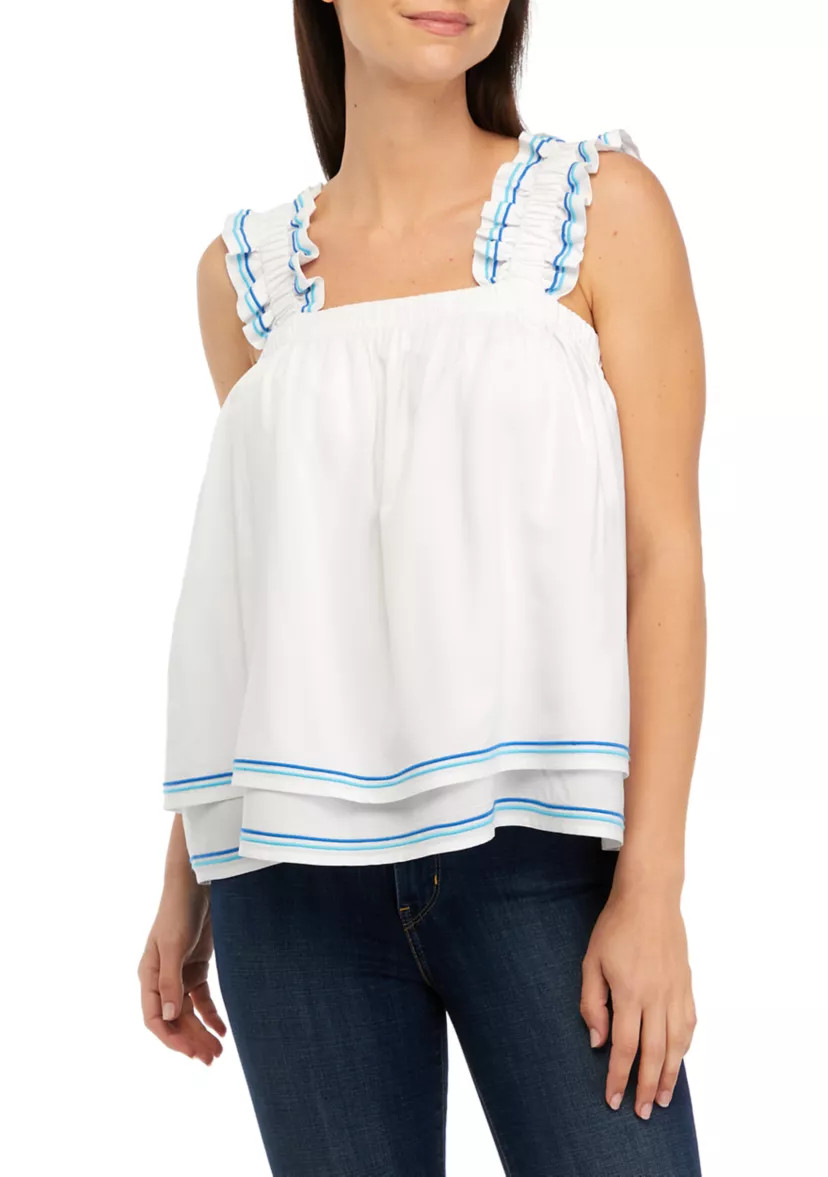 Women's Ruffle Layered Top | Belk
