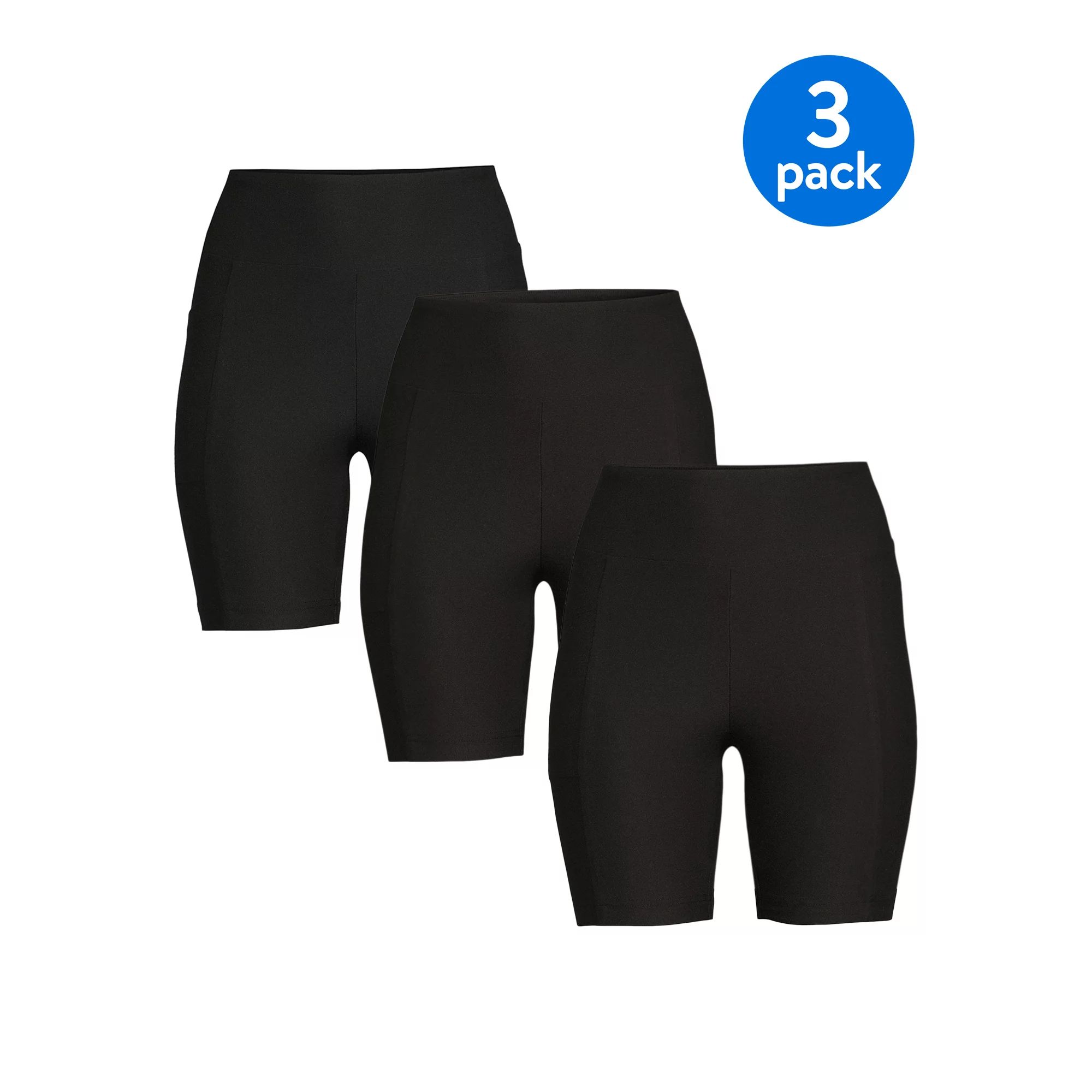 No Boundaries Juniors' Bike Shorts, 3-Pack | Walmart (US)