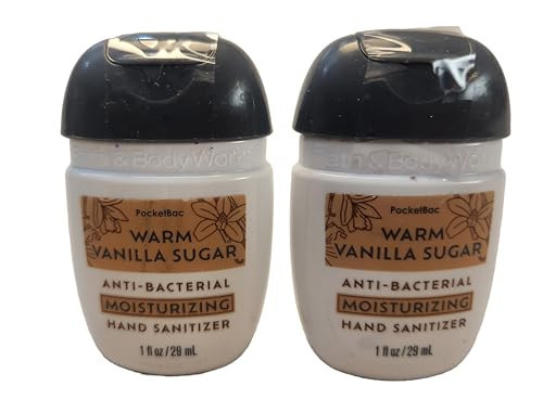 Bath and Body Care - Travel Size Sanitizer - 2 piece Bundle Set Hand Gel - 1 Fl Oz each - Label Artwork Varies (MOISTURIZING WARM VANILLA SUGAR) | Amazon (US)