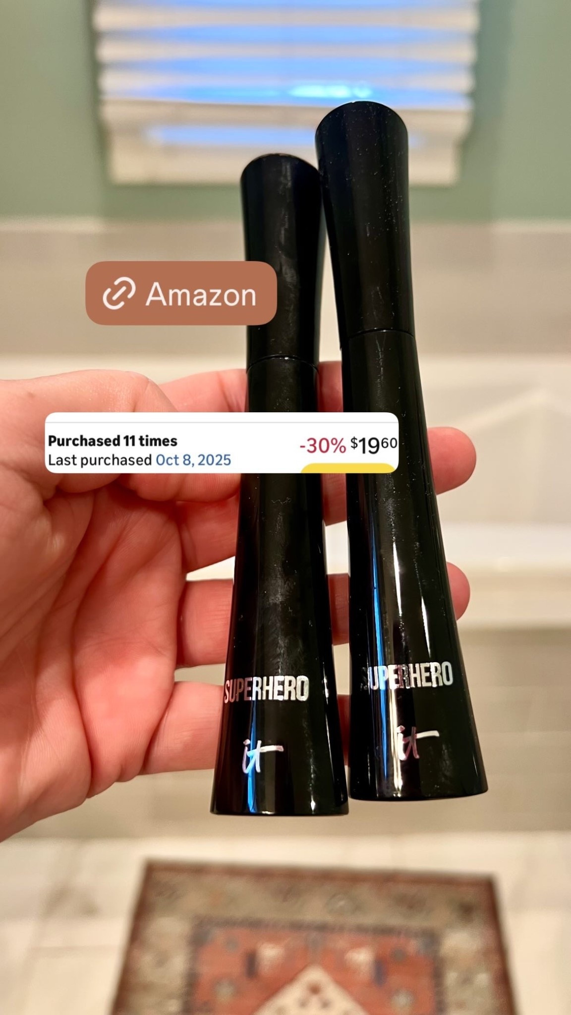 I always go back to this IT cosmetics mascara from Amazon.

#LTKOver40 #LTKSaleAlert #LTKBeauty