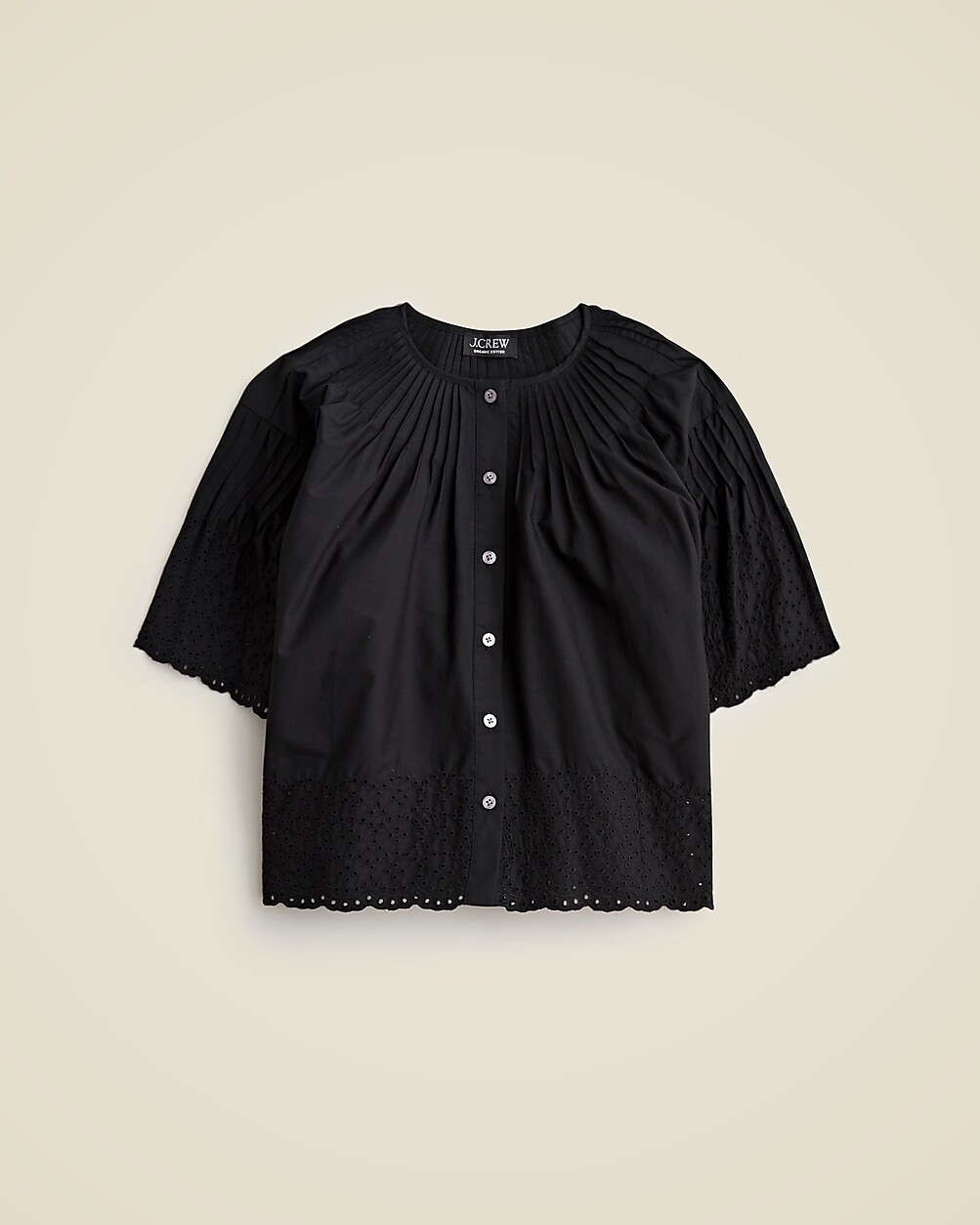 Jolie top in eyelet cotton poplin | J. Crew US