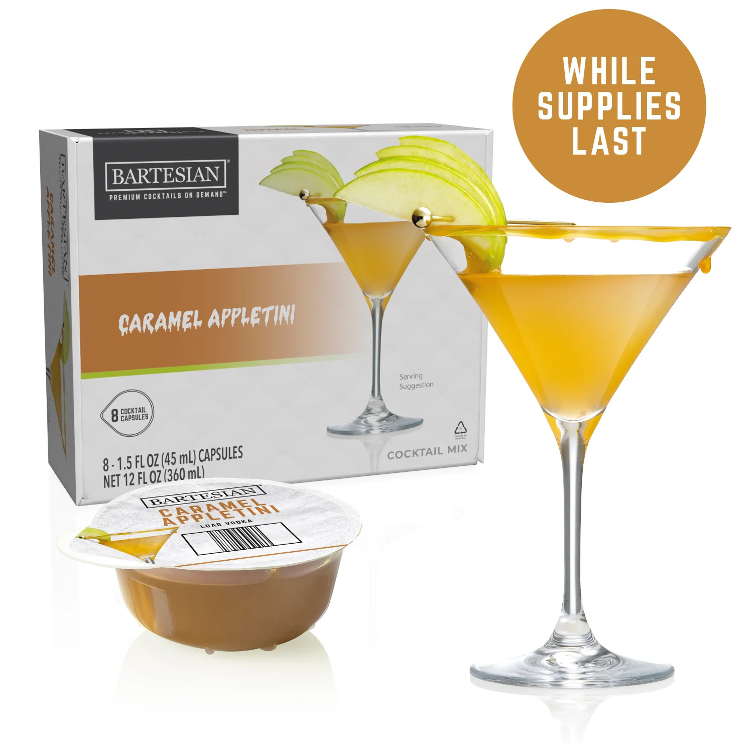 Caramel Appletini Cocktail Capsules | Bartesian | Bartesian