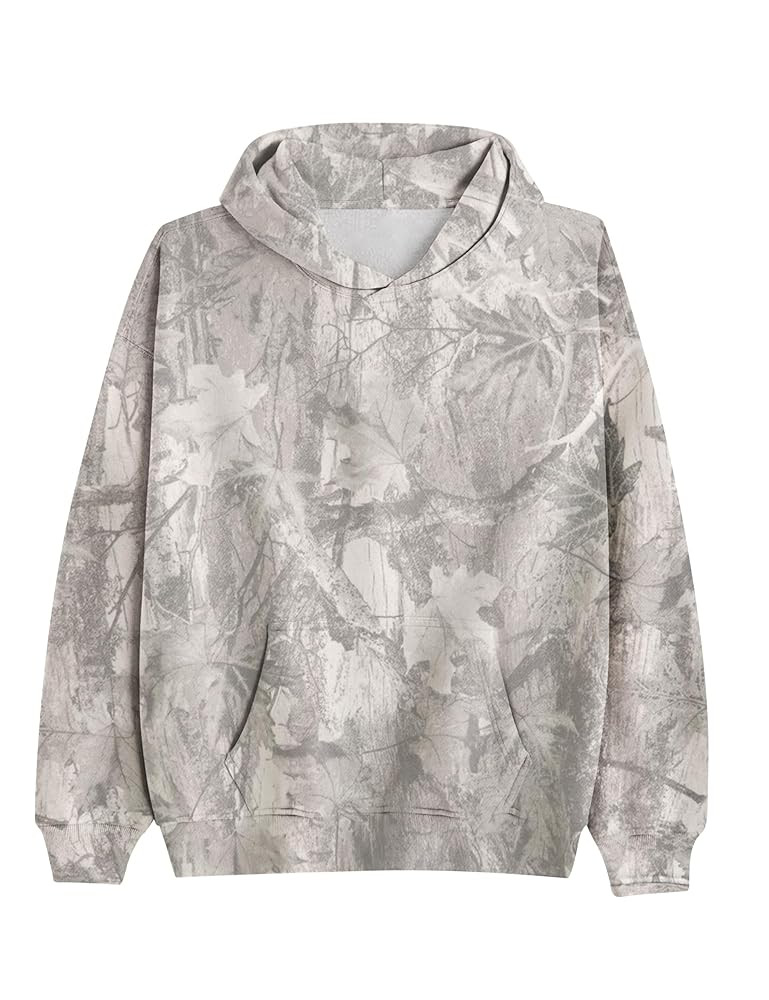 Camo Hoodie For Women Oversized Long Sleeve Drop Shoulder Fleece Hooded Sweatshirt Pullover With ... | Amazon (US)