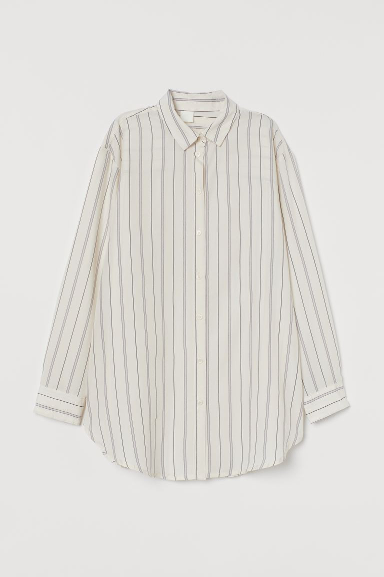 Wide-cut Lyocell Shirt | H&M (US + CA)