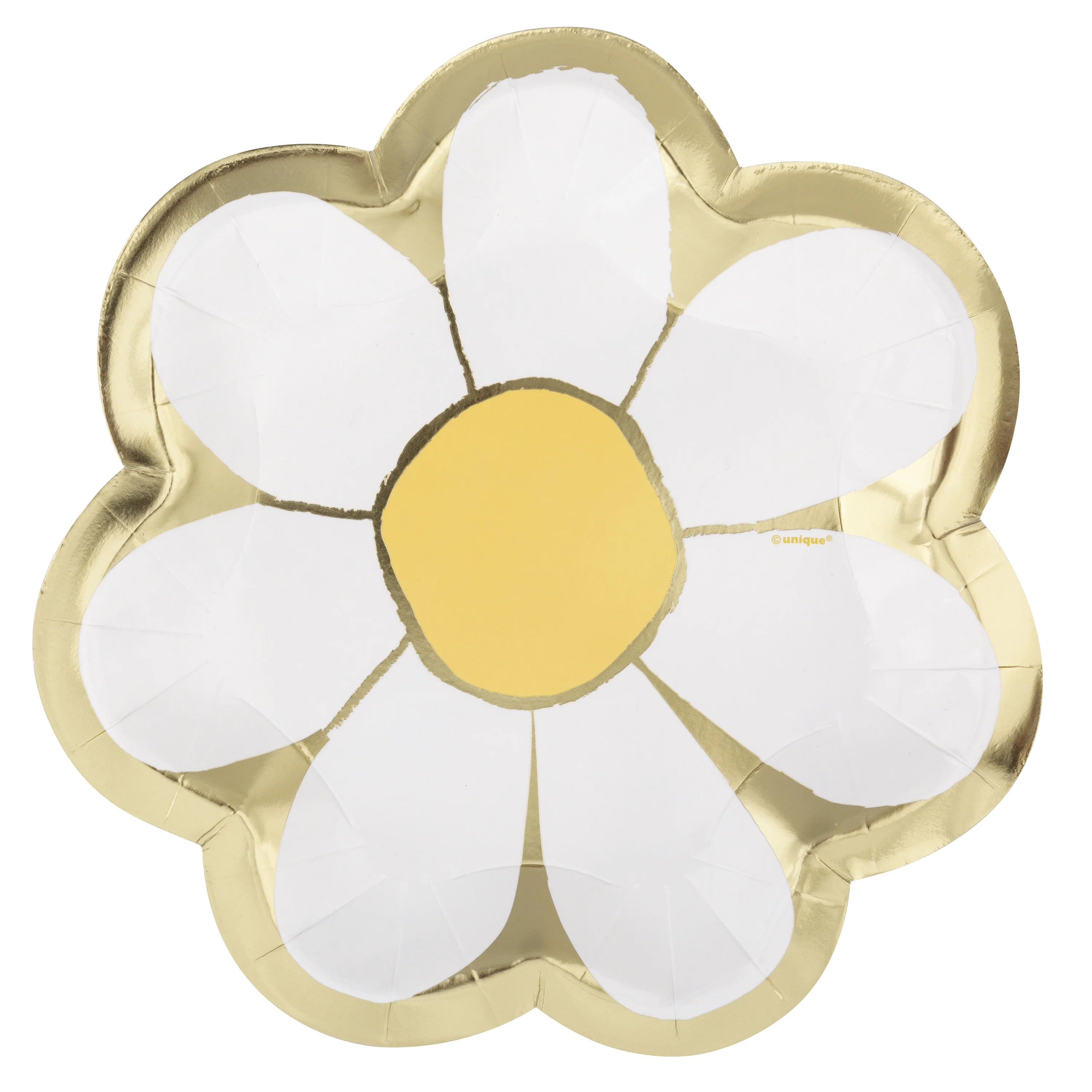 Way to Celebrate! Retro Daisy Paper Dessert Plates, 7.5in, 10ct | Walmart (US)