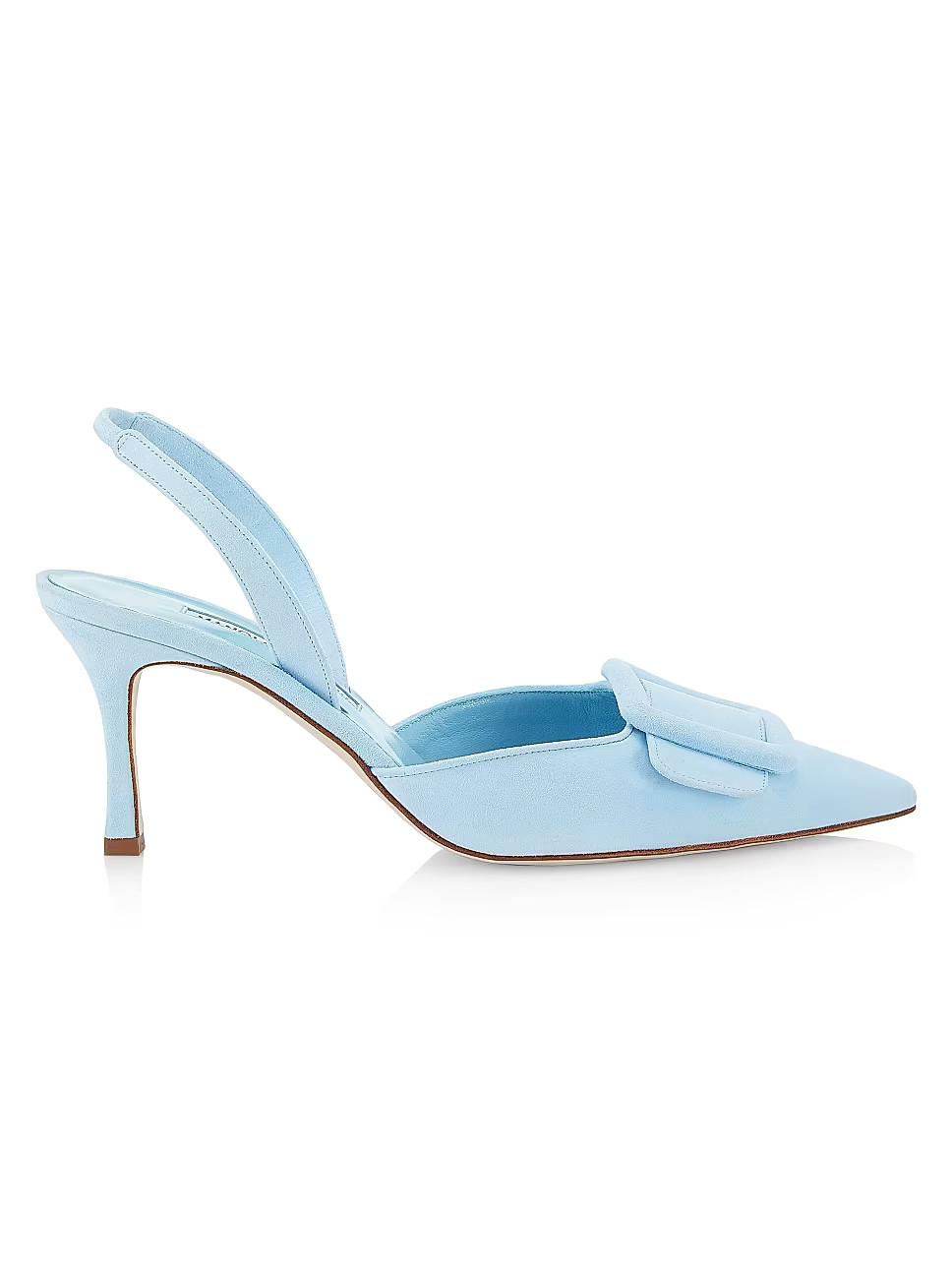 Maysli 70MM Suede Buckle Slingback Pumps | Saks Fifth Avenue