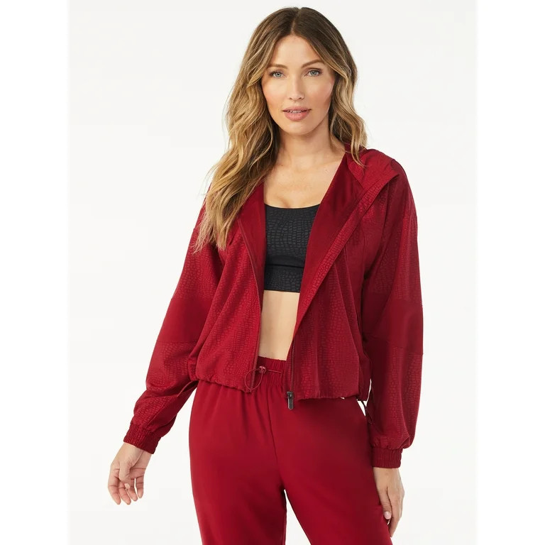 Sofia Active by Sofia Vergara Women's Crocodile Print Track Jacket | Walmart (US)
