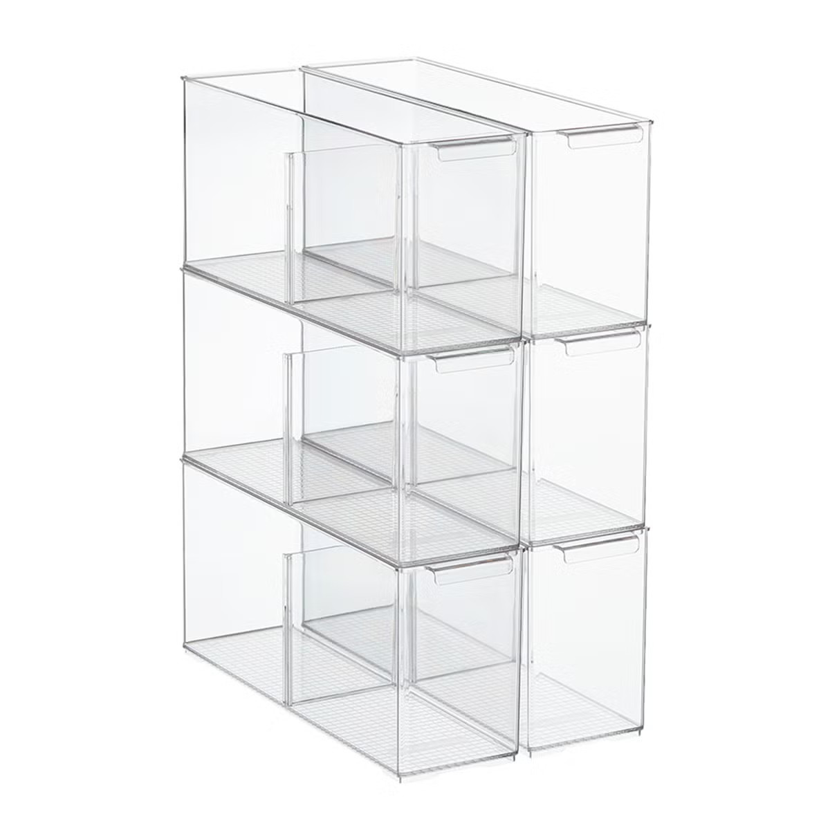 Everything Organizer Shelf-Depth Pantry Bin with Divider Case of 6 | The Container Store