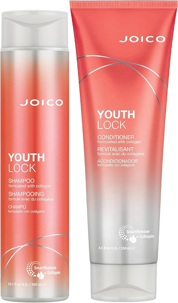 Joico YouthLock Shampoo and Conditioner Formulated With Collagen | Youthful Body & Bounce | Reduc... | Amazon (US)