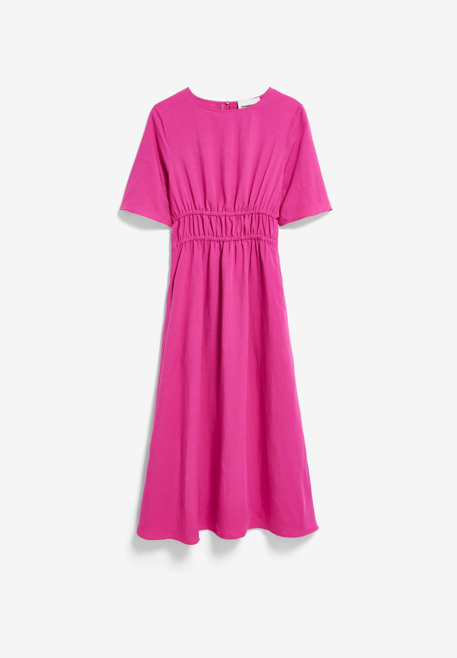 "LEINEN-MIX GERAFFTES KLEID Leinen-Mix" | ArmedAngels (DE)