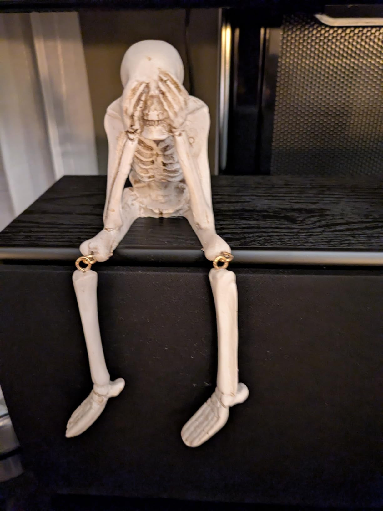 Halloween Skeleton Statues, Sets of 3 See Speak Hear No Evil Realistic Skull Decorations, Resin H... | Amazon (US)