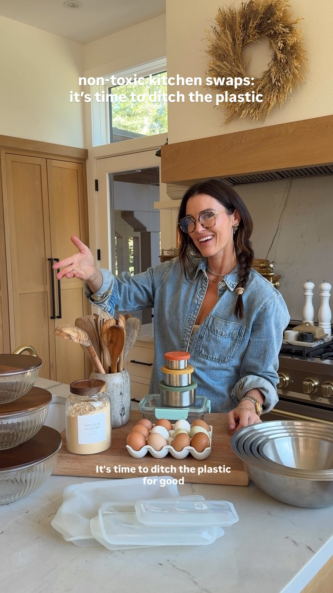 Non-toxic kitchen swaps that actually make a difference👩🏻‍🍳 Tired of plastic leaching into your food? It’s time to upgrade!👏🏻
From wooden cutting boards and utensils to glass + stainless steel storage, ceramic egg holders, and reusable silicone bags — these beautiful, durable swaps are healthier for your family and better for the planet. Small changes = big impact on your health and home!!

#LTKHome #LTKfoodie