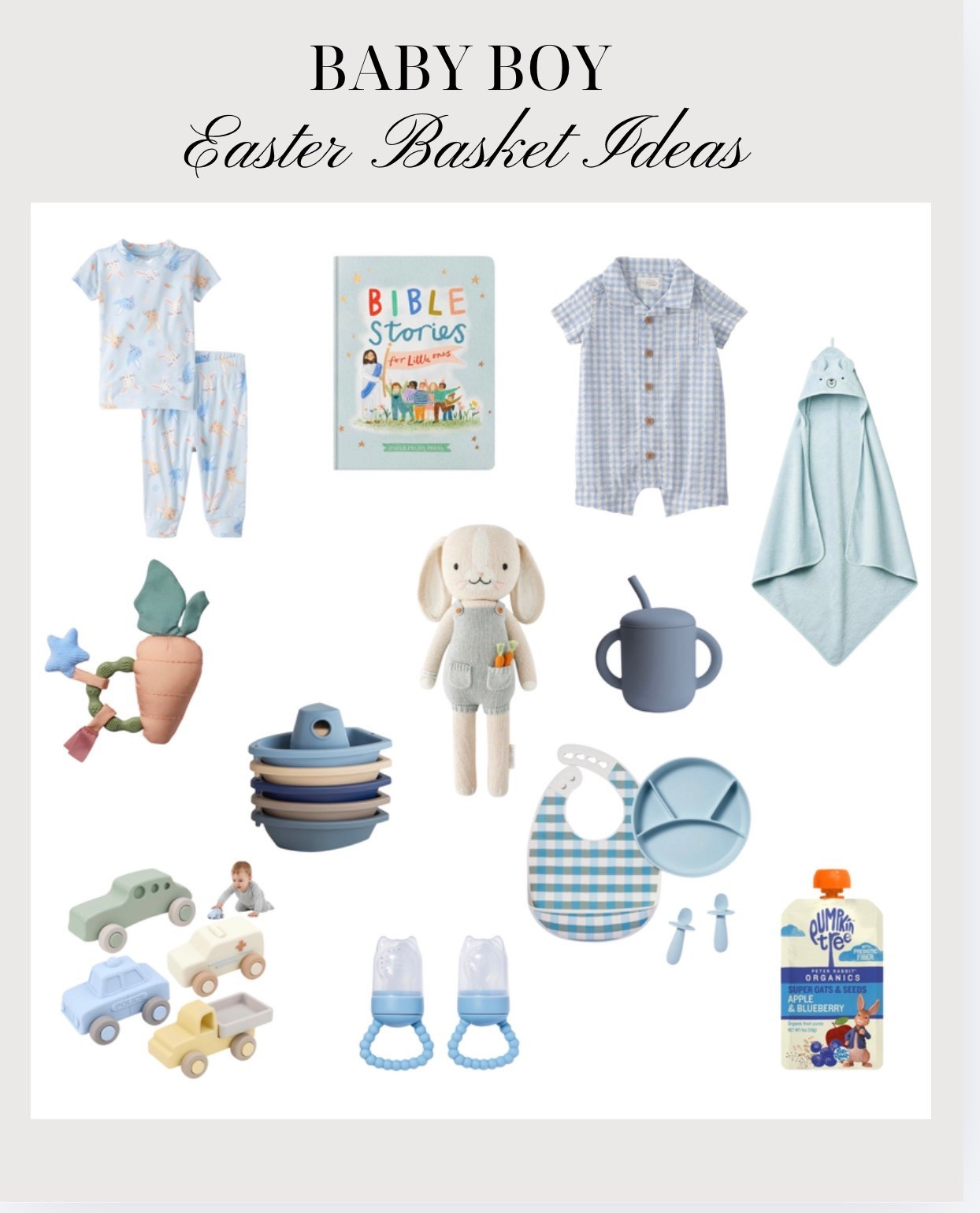 Baby boy Easter basket ideas 💙🐰 #easterbasket #boyseasterbasket #kidseasterbasket #boyeasterbasketidea #babyboyeasterbasket #toddlerboyeasterbasket #LTKEaster 


#LTKKids #LTKBaby #LTKmomlife
