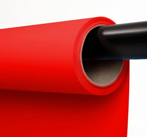 Kate Seamless Paper Backdrop Red Paper Backdrop Seamless Backdrop Paper Rolls (53''x16.4' Scarlet) | Amazon (US)