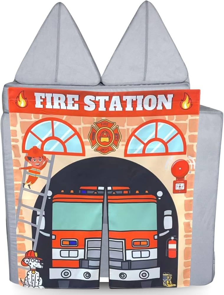 Couch Swag Play Panel for Childrens Foam Sofa Kids Couch (Firehouse) | Amazon (US)