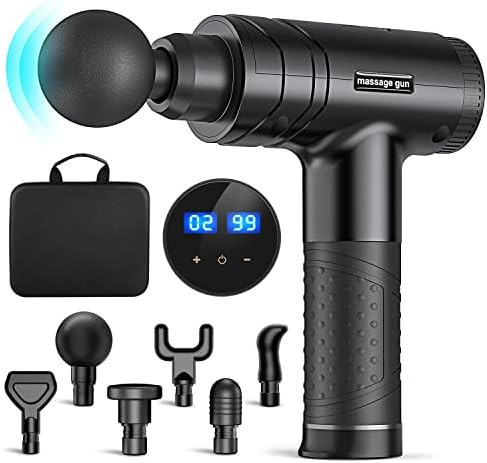 Massage Gun,Quiet Brushless Deep Tissue Percussion Muscle Massager Gun for Back Neck Relieve,Hand... | Amazon (US)
