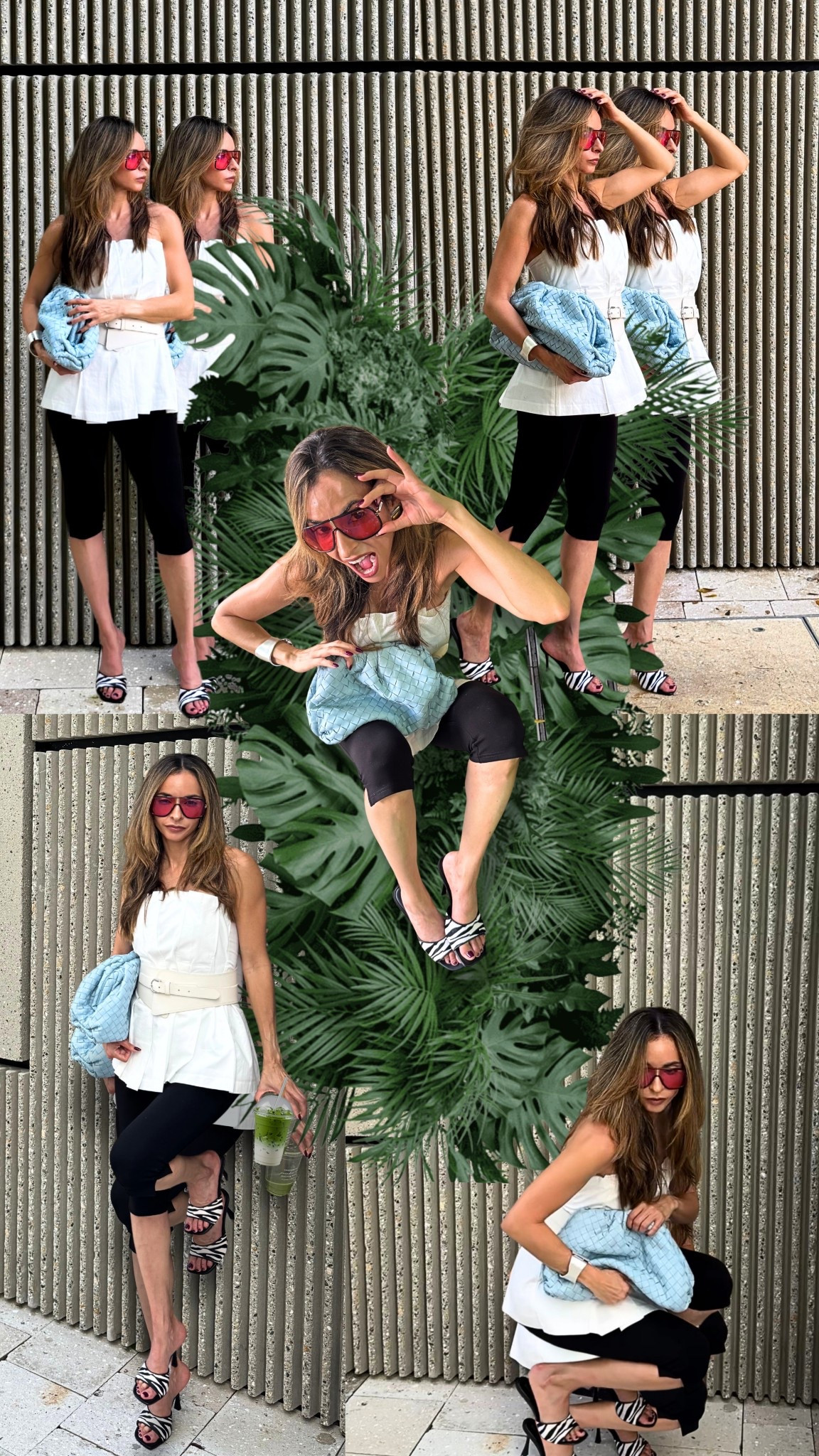 Chic meets bold 🖤🤍 Styling capri pants the elevated way — sleek, structured, and just the right amount of statement. I paired classic black capris with a belted white top, zebra-print heels, and a textured clutch for that effortlessly stylish vibe. Perfect mix of minimal and playful.

#LTKStyleTip #LTKTravel #LTKSeasonal