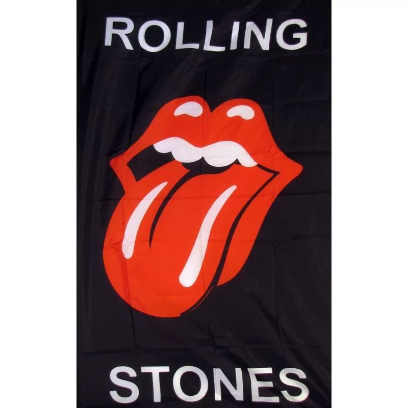 Rolling Stones Polyester 60 x 36 in. House Flag | Wayfair Professional