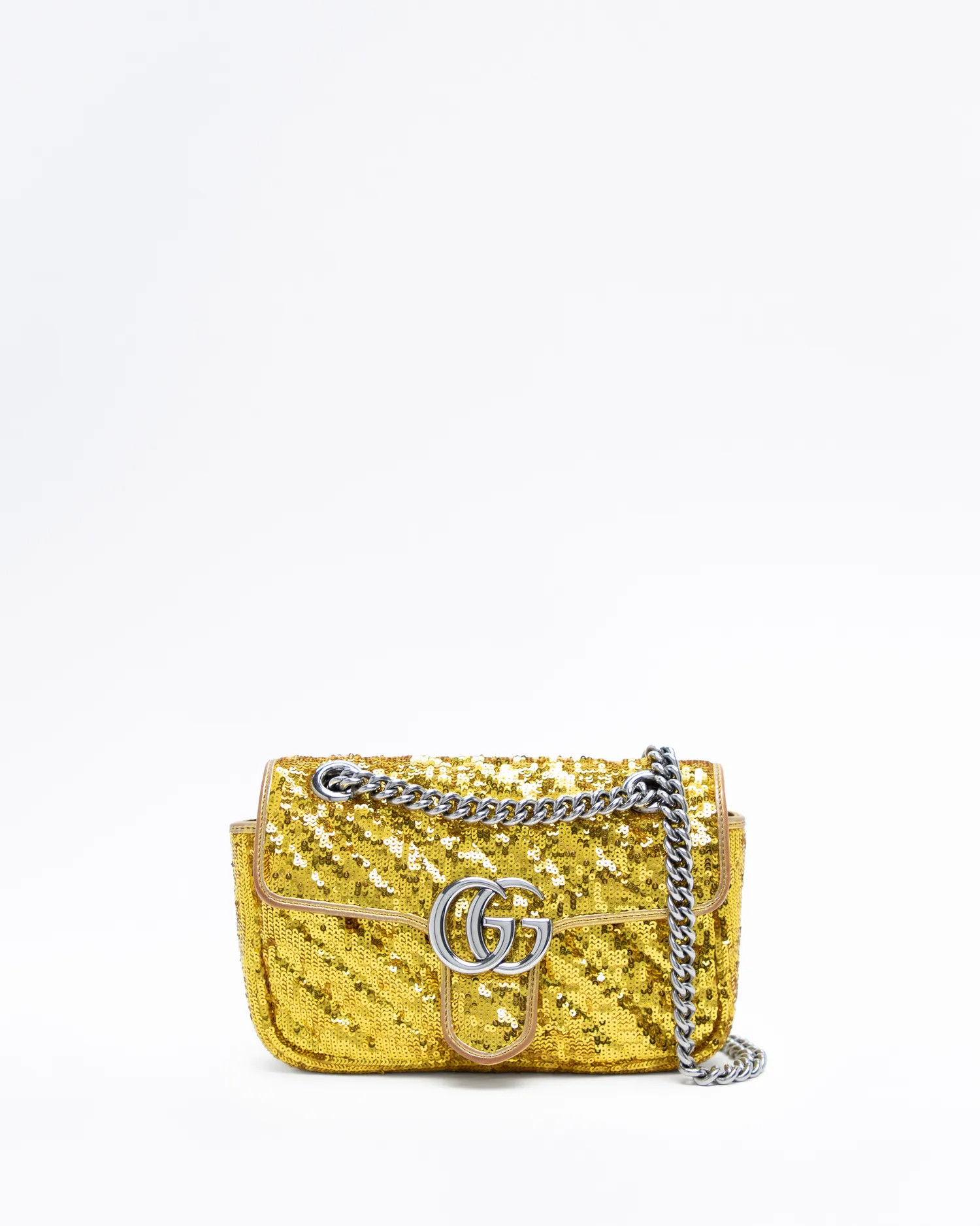 GG Marmont Diagonal Sequins Small Shoulder Bag | Vivrelle