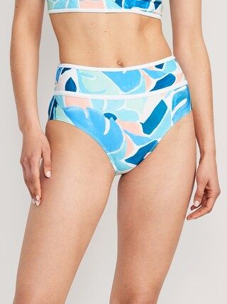 High-Waisted Bikini Swim Bottoms for Women | Old Navy (US)