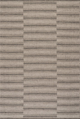 Brown Mateo Striped Wool Cozy by Nate Berkus 5' x 8' rug | Rugs USA