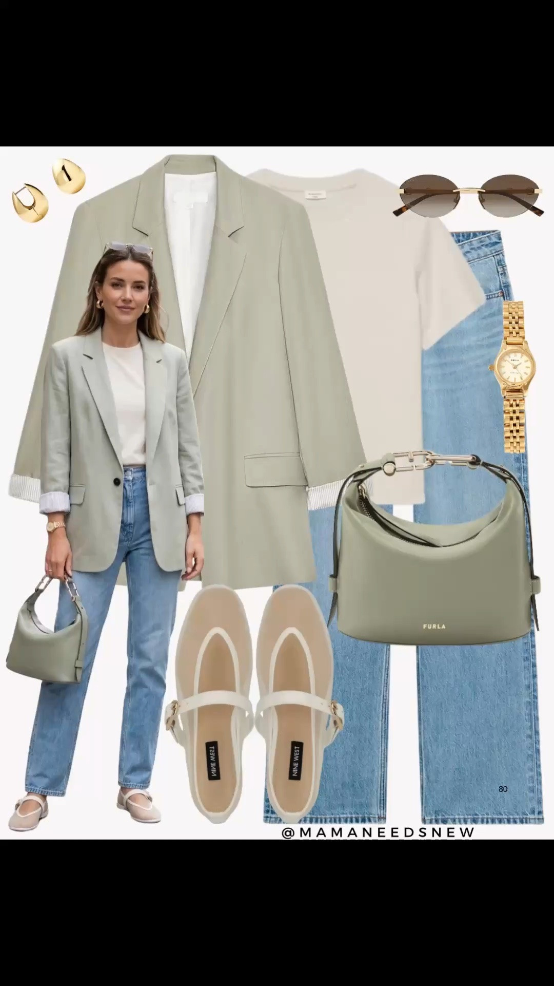 A spring outfit with a blazer, tshirt, jeans, Maryjane flats, convertible top handle bag 💚

#LTKSeasonal #LTKootd #LTKSaleAlert