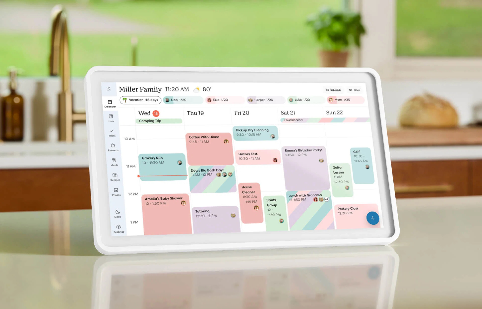 The Skylight Calendar 2 (Classic/White) with Plus Plan | Skylight