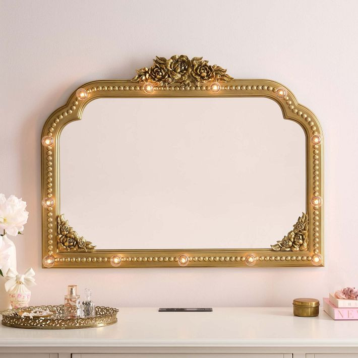 LoveShackFancy Marquee Over-the-Dresser Mirror (36"x27") | Pottery Barn Teen