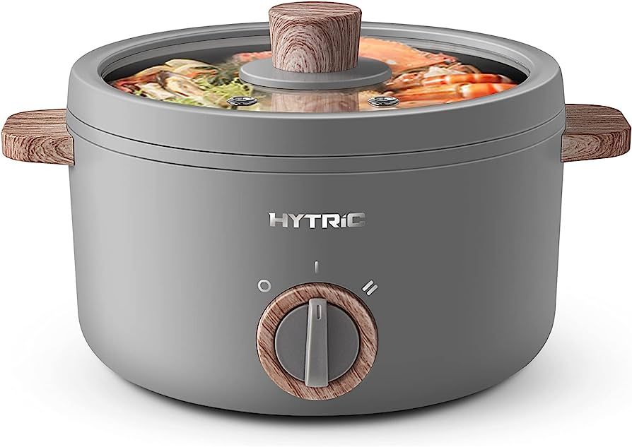Hytric Electric Hot Pot with Handle, 1.5L Mini Multifunction Cooker for Shabu-Shabu, Noodles, Pas... | Amazon (US)