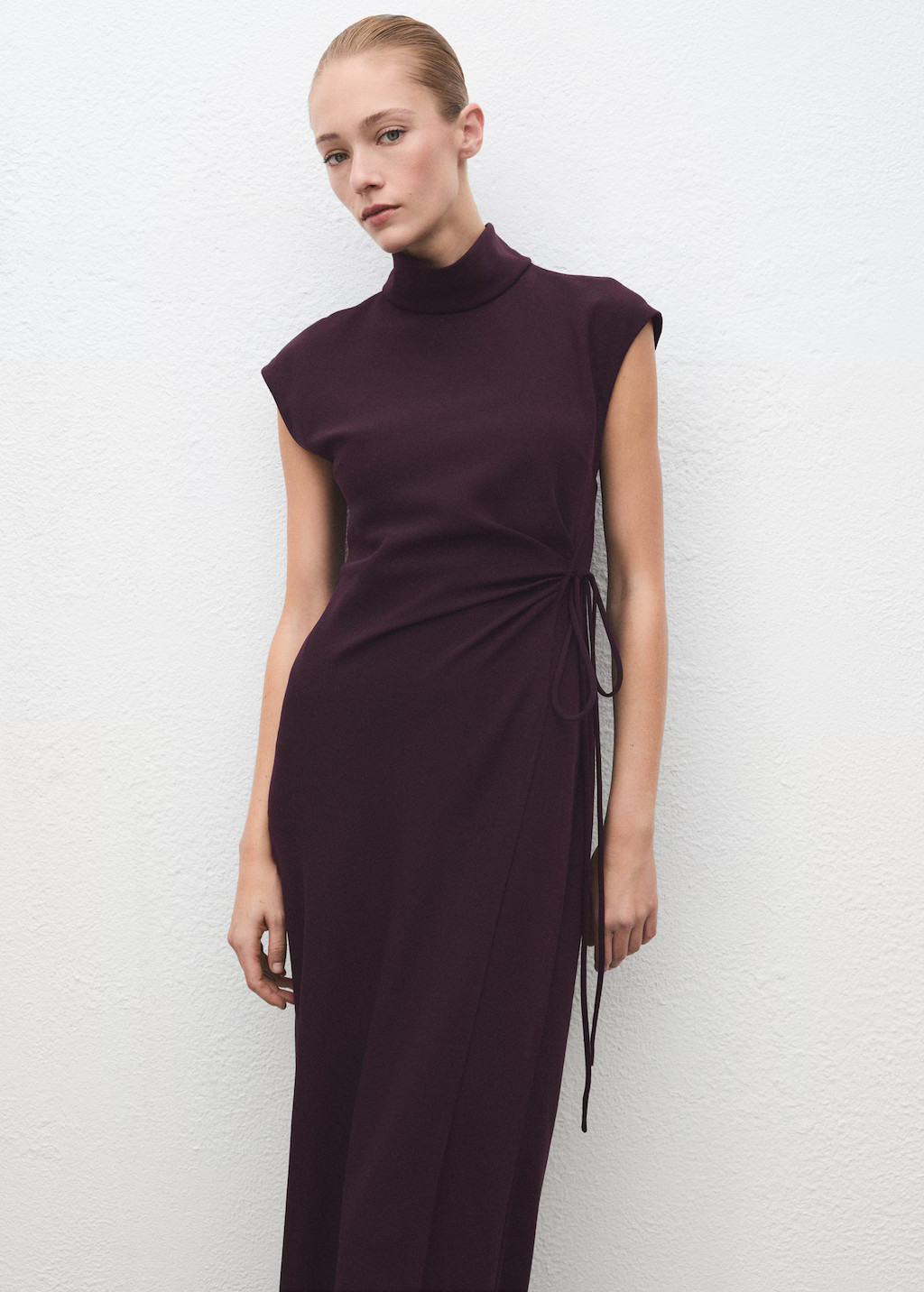 Turtleneck wrap dress | Mango (US/MX/AU)