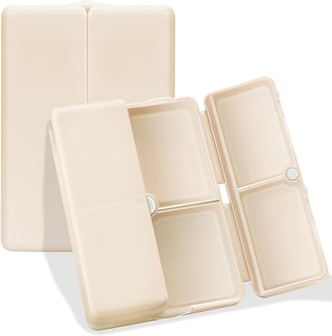 FYY Daily Pill Organizer, 7 Compartments Portable Pill Case Travel Pill Organizer,[Folding Design... | Amazon (US)